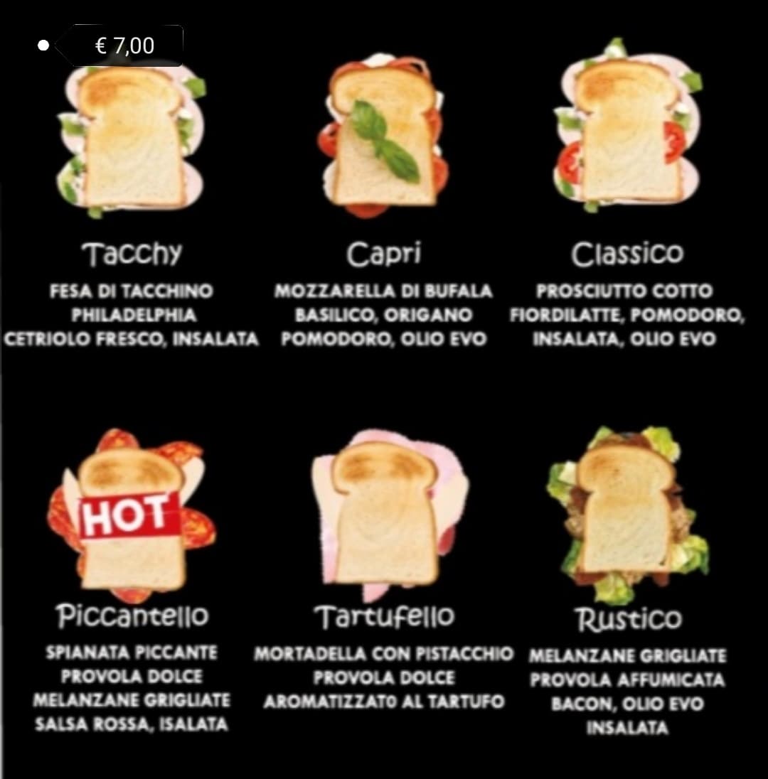 menu toasts